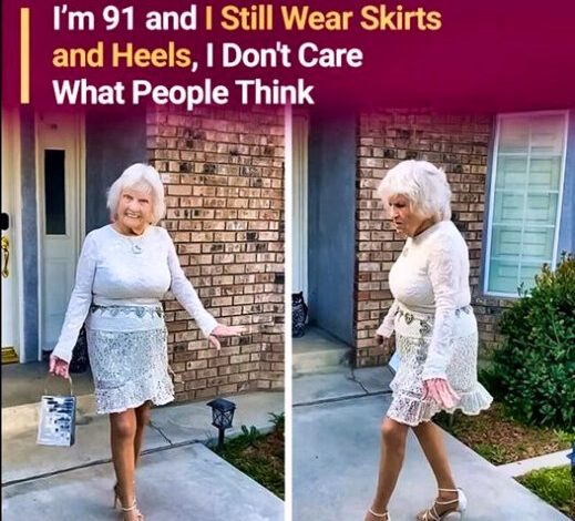 91-Year-Old Lady Wears Mini-Skirts And Dances For Her Followers