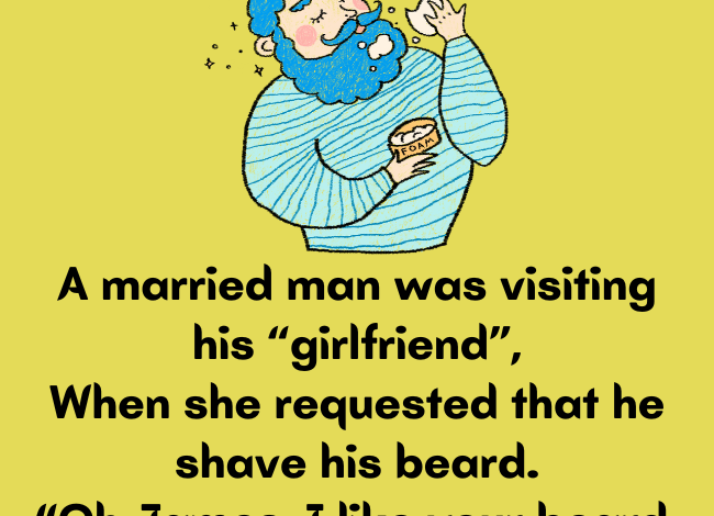 Funny Joke: A Married Man Was Visiting His Girlfriend