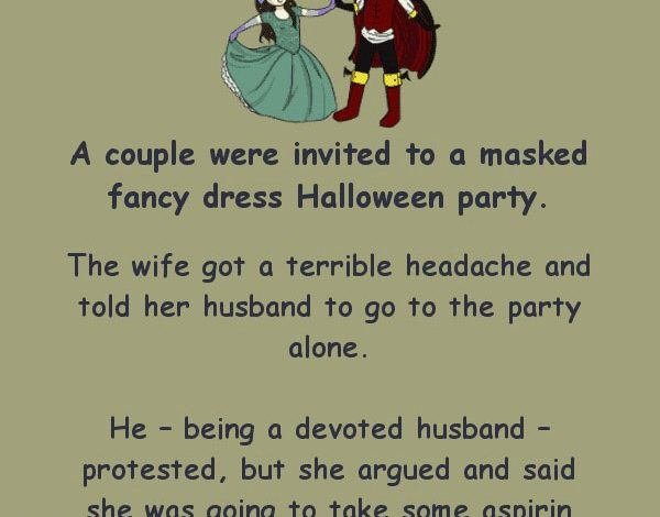 She thinks her husband is cheating on her at the Halloween party