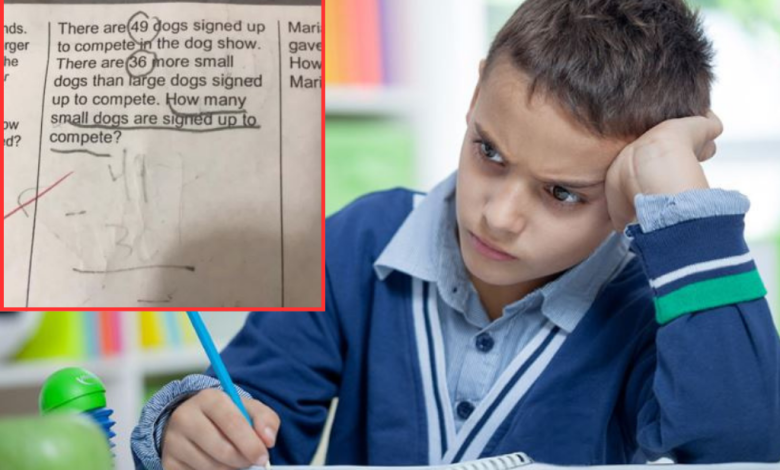 Mom Leaves People Stunned After Sharing Second Grade Math Homework That Puzzling Adults444