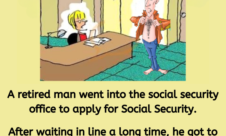 A retired man went into the social security office to apply for Social Security e1726053294304