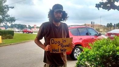 Kind Woman Helped Homeless Man Reunite With His Dog