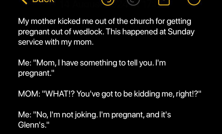 My Mother Kicked Me Out of the Church for Getting Pregnant Out of Wedlock e1729877392150